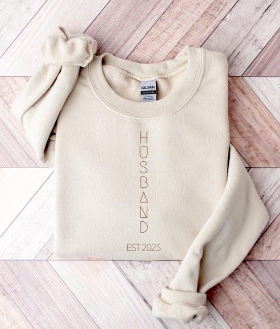 Personalisierter Husband Sweater · Hochzeit · Couple Sweater · Geschenk für Ehemann · Jahrestag · Hochzeitsgeschenk · Geschenk zum Jahrestag