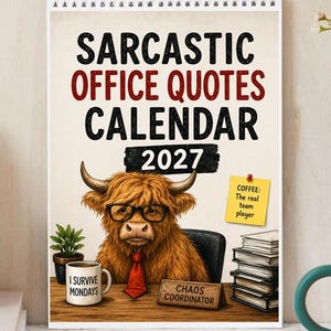 Sarkastische Bürozitate 2027 Wandkalender