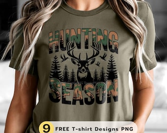 Hunting Season PNG: Deer Hunting Sublimation Design, Funny Hunter Quote Clipart
