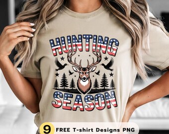 Hunting Season Png, Deer Antler Shirt Design, Fall Country Png