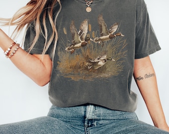 Retro Duck Hunting PNG, Vintage Mallard Ducks Sublimation, Wildlife Waterfowl Hunting Shirt Design