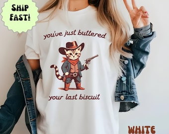 Comfort Colors® Meowdy Partner : Vintage Cowboy Cat Shirt
