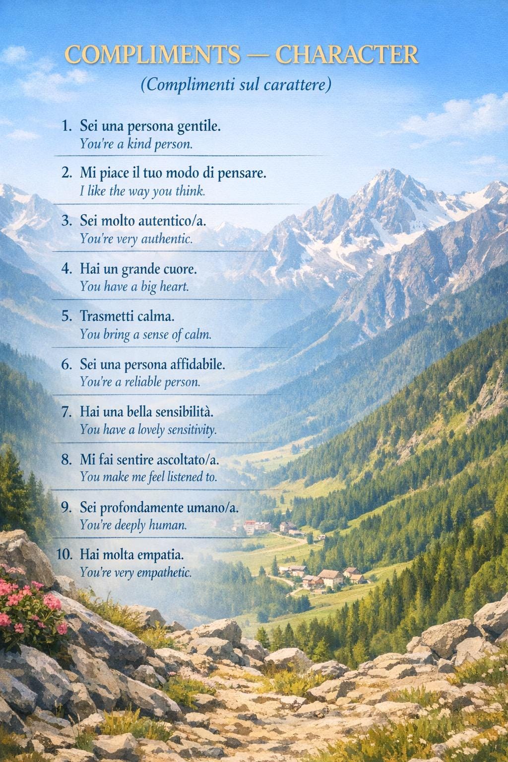 69 Italian Love Phrases PDF | Romantic Italian With English Translation ...