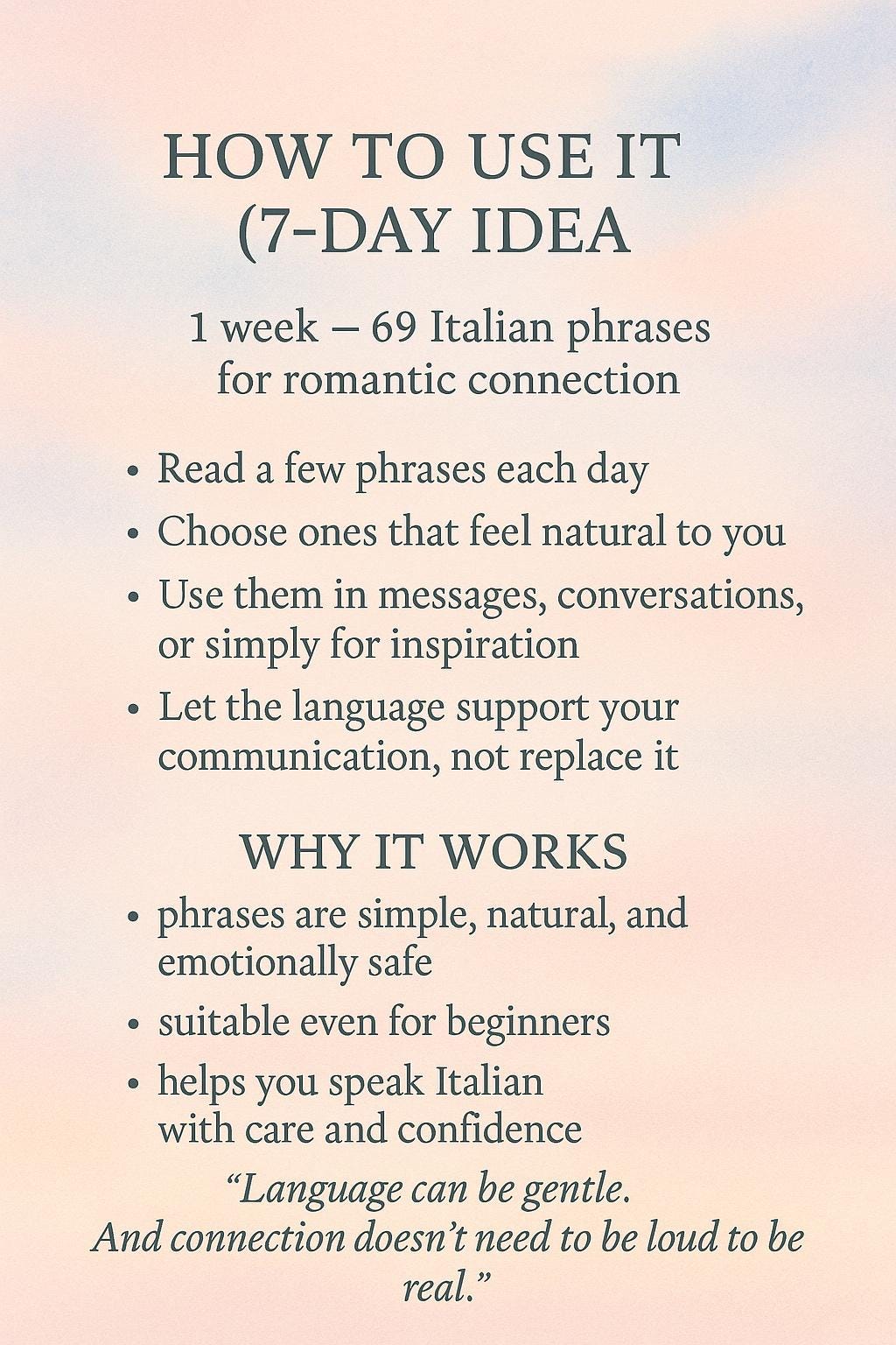 69 Italian Love Phrases PDF | Romantic Italian With English Translation ...