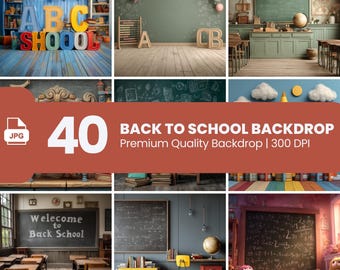 Vintage Chalkboard Digital Backdrop: School Photography Prop - Etsy