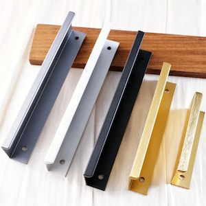 Square Hidden Handles Dresser Drawer Handles Pull Kitchen Cupboard Cabinet Pull Door Handle Closet Wardrobe Knob Pull Modern Hardware