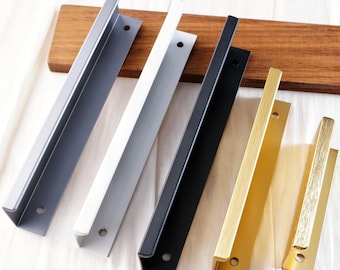 Poignées carrées cachées poignées de tiroir de commode à tirer