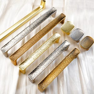 Unique texture Handles Drawer Gold Handles Dresser Pull Kitchen Cabinet Pulls Door Handles Antique Brass Knobs Cupboard Handles Hardware