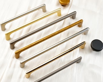 Poignées simples, nickel brossé, boutons sphériques, poignées de tiroir pour commode, quincaillerie d'armoires de cuisine, bouton de poignée de garde-robe en or moderne