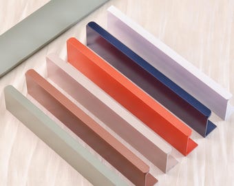 Colorful Square Hidden Dresser Handles Drawer Pulls Cupboard Pulls Kitchen Cabinet Handles Modern Wardrobe Handles Knobs Modern Hardware