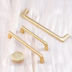 Simple Handles Ball Knobs Drawer Pulls Dresser Cupboard Pulls Kitchen Cabinet Pulls Hardware Modern Gold Wardrobe Handle Knob image 8