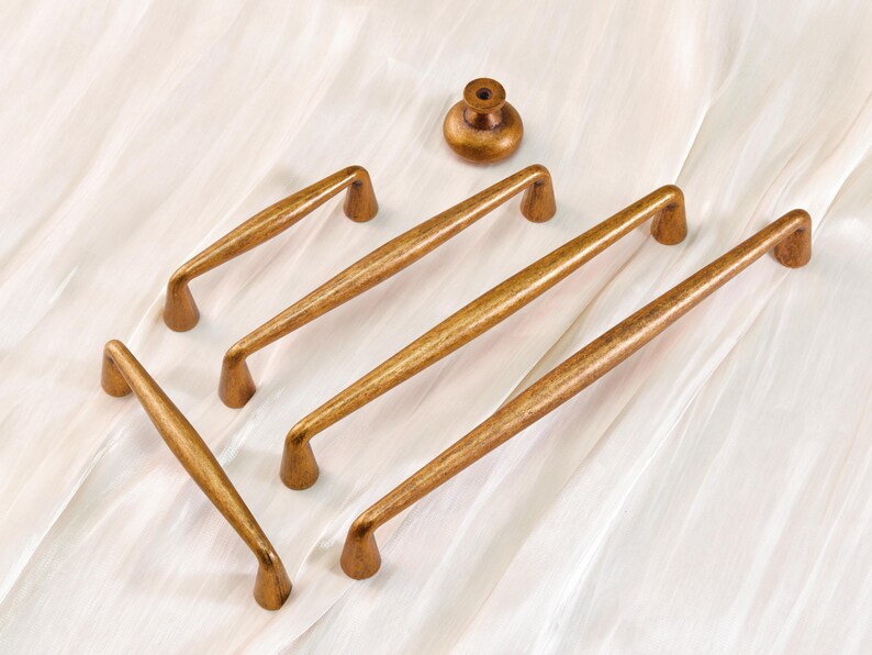 Retro Antique Brass Round Knobs Pulls Kitchen Cabinet Door Handles Cupboard Knobs Simple Wardrobe Knob Dresser Drawer Handles Hardware 3'' image 8