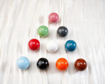 Poignées de bouton en céramique à boule simple