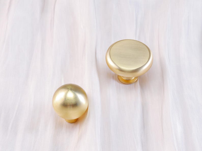 Simple Handles Ball Knobs Drawer Pulls Dresser Cupboard Pulls Kitchen Cabinet Pulls Hardware Modern Gold Wardrobe Handle Knob image 10