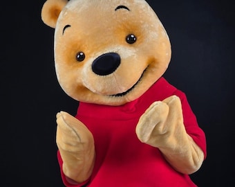 Winnie de Poeh-mascottekostuum, volledig feestpak beer