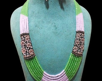 Collana da sposa Jaipur Kundan – Gioielli tradizionali.