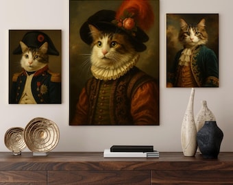 Custom Pet Portrait, Custom Dog Portrait in Military Uniform, Royal Pet Portrait Painting, Regal Cat Portrait, Funny Gift,Pet Loss Xmas Gift