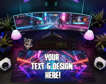 Grand tapis de souris imprimé personnalisé, tapis de souris de jeu personnalisé, tapis de bureau personnalisé pour la maison, tapis de souris personnalisé, cadeaux de jeu pour lui ou elle