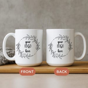 Personalized Logo Mug, Office Mug, Company Logo Mug, Custom Mug With Logo, Company Gift, Customizable Mug