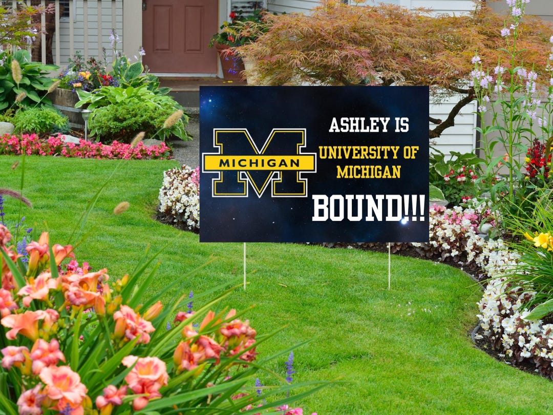 College Bound Yard Sign, Senior Graduation Sign, College Bound Yard ...