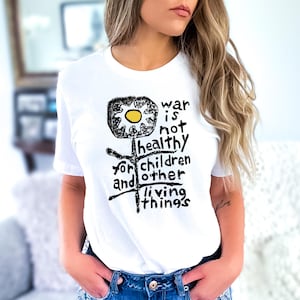 War is Not Healthy Necklace - Etsy