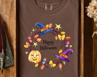 Comfort Colors Halloween T-Shirt,Vintage Pumpkin Tee,Pumpkin tshirt, Cute shirt for fall,Halloween tee,Fall Tshirt Halloween Shirt,Halloween