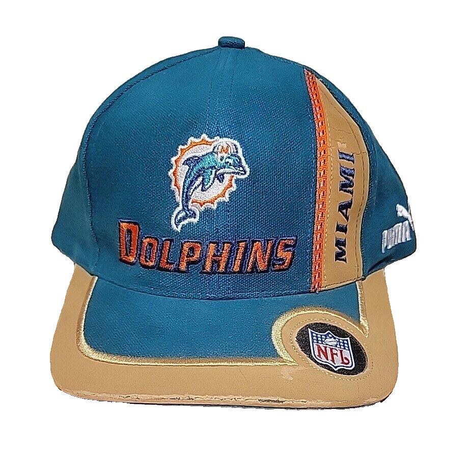 Miami Dolphins 1966 Retro Throwback Classic Logo Trucker Snapback Cap - Adjustable NFL Hat For Men