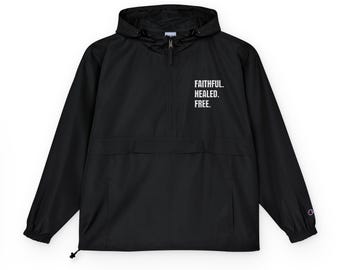 Anorak à inscription tête de mort | FIDÈLE. GUÉRI. GRATUIT.