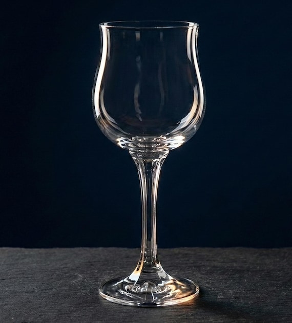 Set of 6 Vintage Bell-shaped Wine Glasses, Faceted Stem Glassware,  Mid-century French Style Goblets 17cm / 6.7", Elegant Dinner Party Set -  Etsy