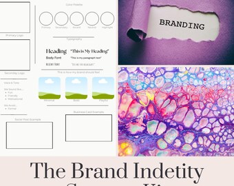 Kit de identidad de marca para personas con TDAH: plantilla de Canva para emprendedores individuales