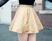 SALE Gold Astro Draco Skater Skirt (ready to ship)