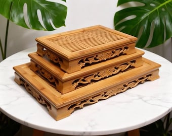 Longsha pottery tea set gift supply tea tray wholesale tea table small water bamboo material tea set