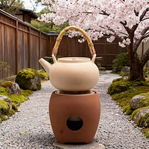 Original Ore Red Mud Retro Small Stove Tea Brewing Alcohol Tea Kettle Home Water Boiling Tea Stove Set