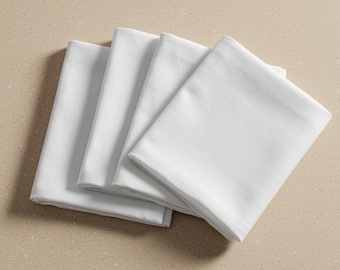 Classic Cotton Plain Handkerchief Set Men’s Pocket Handkerchiefs Everyday Pocket Handkerchiefs, Soft Reusable Hankies for Men, Gift for Him