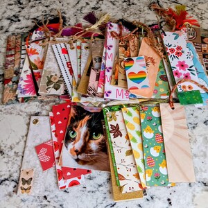 1 Pound Bookmark Scoop | Mystery Craft Bundle| All Inclusive | All Occasion | Junk Journal, Scrapbooking