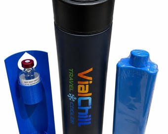Insulin Vial Bottle Cooler Travel Case Cold 2 Vials