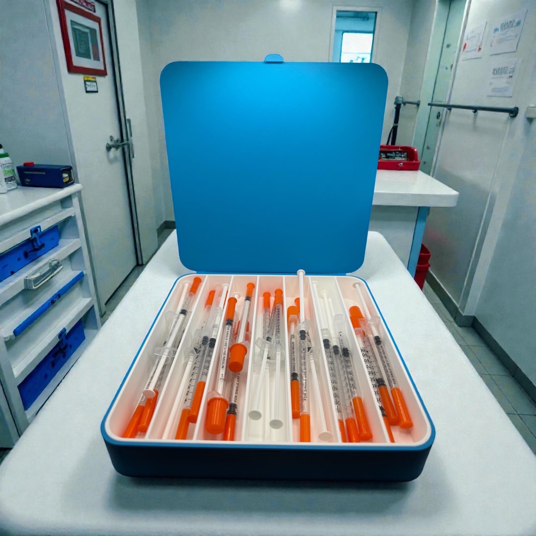 Syringe Storage Case Large Capacity Pre Filled Syringe Organizer Weekly ...