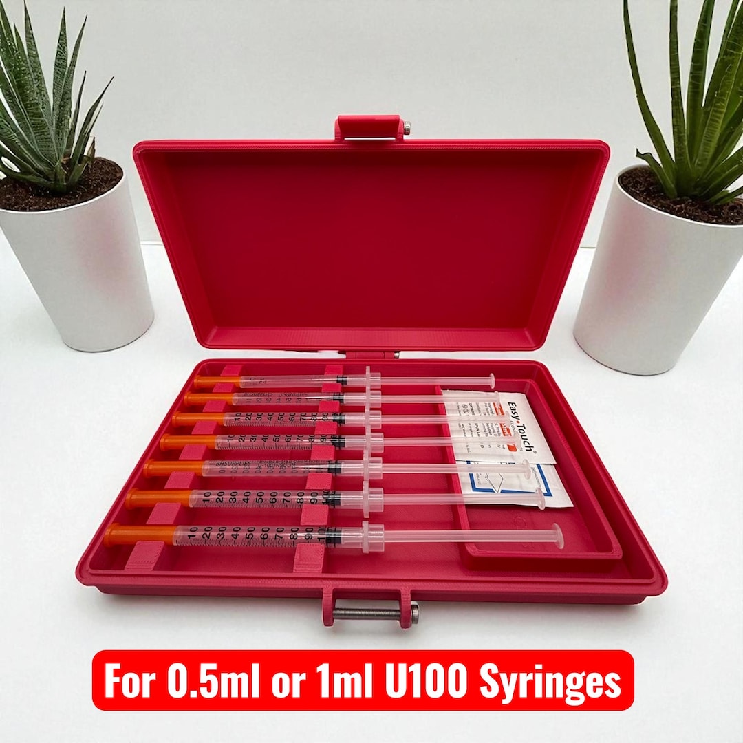 Syringe Holder Case | Storage Box for New or Preloaded Syringes ...