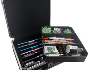 Peptide Vial & Pen Case Storage Holder syringe case