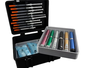 Peptide Pen Injector Case Storage And Loaded Prefilled Syringe Holder