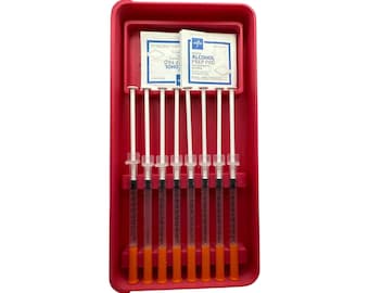 Syringe Storage Case Preloaded| Insulin, Peptides, Travel Organizer Prefilled