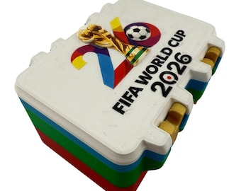 World Cup 2026 Sticker Storage Box With Texture Logo