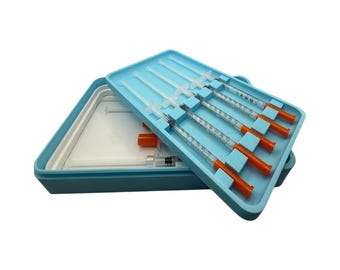 3D Printed Syringe Holder Case for Insulin, Botox, Peptides, TRT (1ml)