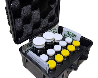 Peptide case Storage Box For Travel, vial organizer for 3ml,  5ml and 10ml  vials