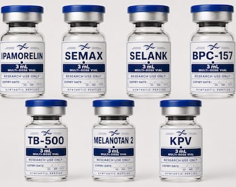 Customizable Peptide Vial Labels (14 Labels)