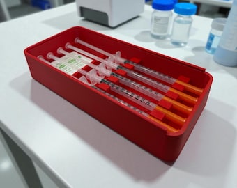 Syringe Storage Case Preloaded| Insulin, Peptides, Travel Organizer Prefilled