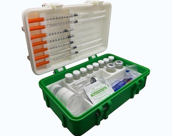 Peptide case storage, Vials Organizer for 3ml, 5ml and 10ml Vial,  Preloaded syringe holder vials like GLP1 GLOW TESAMORELIN Reta