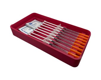 Syringe Storage Case Preloaded| Insulin, Peptides, Travel Organizer Prefilled