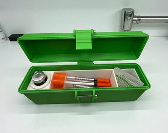 TRT Travel Case, 10ml Vial Syringe Alcohol Pad Organizer Box