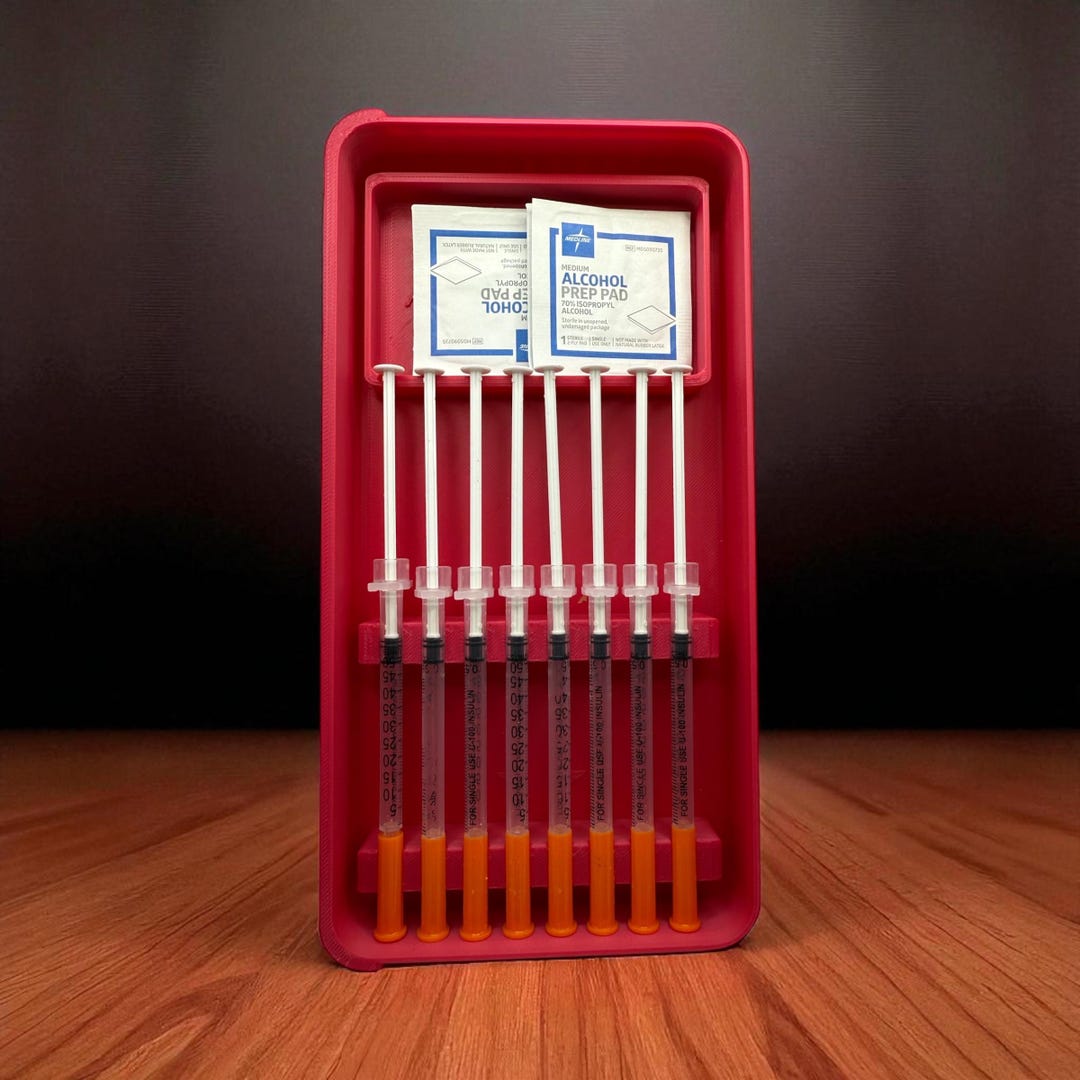 Storage Insulin Syringe Holder Case for 0.5ml or 1ml Syringes | Storage ...